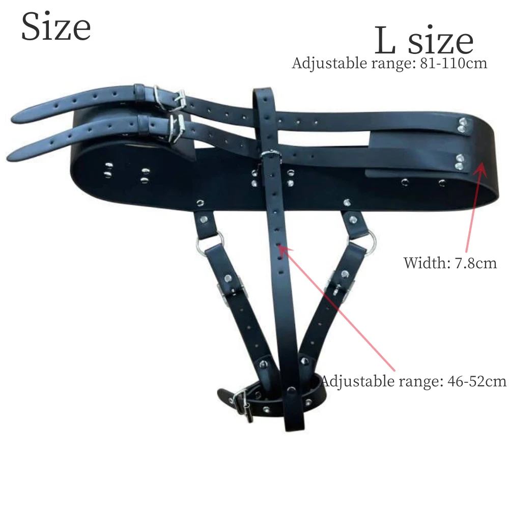 Leather Strap on Bdsm Bondage AV Vibrator Magic Wand Holder Belt Attachment Accessory fits Hitachi view 6