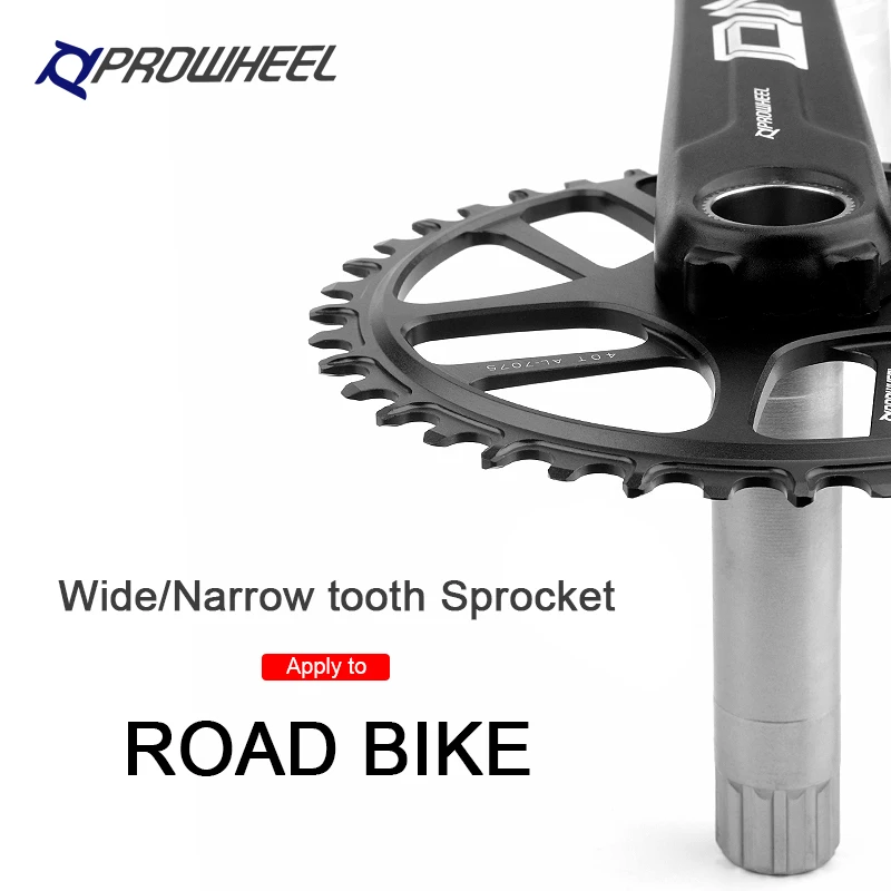 Prowheel DMA Bicycle Chain wheel Narrow/Wide Chainring Road bike AL-7075 Sprocket 40T 42T 44T 46T 48T 34T 54T Sprocket 3 Bolts