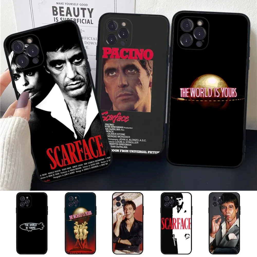 Scarface 1983 Film Al Pacino Movie Phone Case For iPhone 15 14 11 12 13 Mini Pro XS Max Cover 7 8 Plus X XR SE 2020 Funda Shell