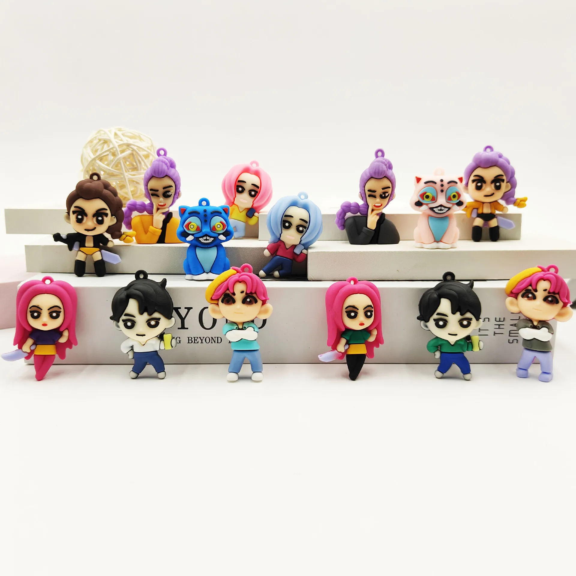 

14PCS New K Pop Demon Hunters Blind Box Rumi PVC Soft Vinyl 3D Figure Blind Box Collectible Kawaii Gift