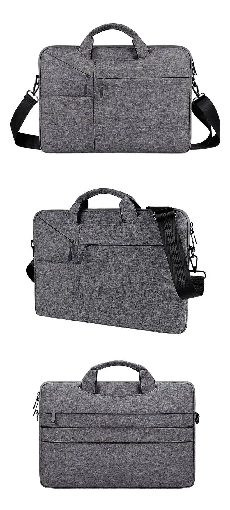 Oxford Laptop-Umhängetasche 14 15 Zoll Wasserdichte Aktentasche für MacBook Tragbare Schulter-Handtasche – Detail 21