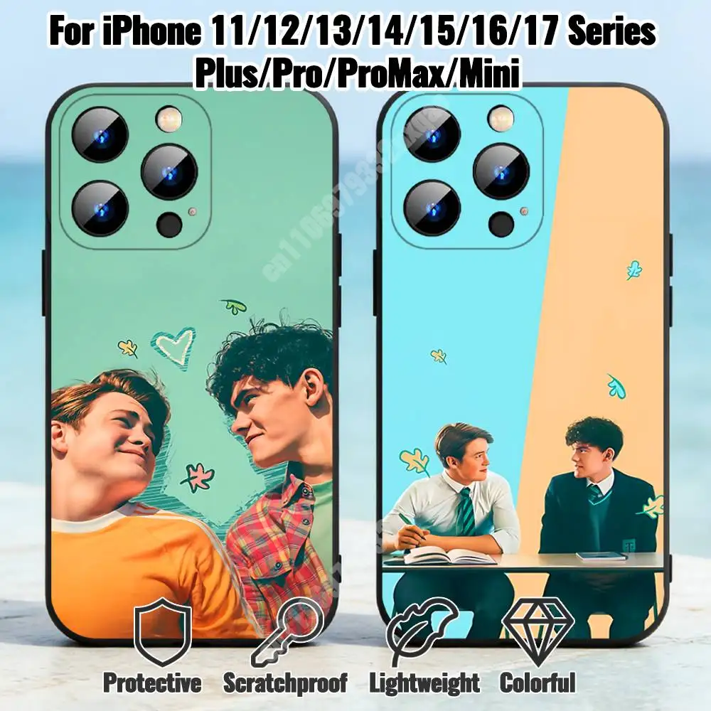 

H-Heartstopper-S Nick Charlie Phone Case for iPhone 17 16 16E 15 14 Pro Plus Air 13 12 11 Max Mini X XR XS TPU Bumper