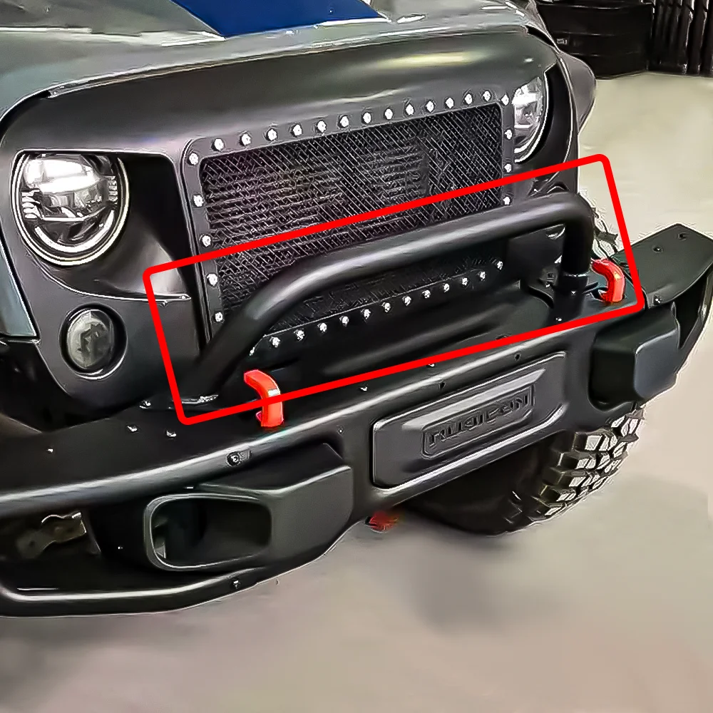 Bull Bar for 10th Anniversary Front Bumper Compatible with Jeep Wrangler JK 2007-2017 (J087-9)