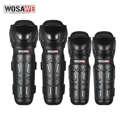 WOSAWE Motorcycle Bike Racing Skating Elbow Knee Shin Pads Motocross Cycling Sport Gear Pad Adult Knee Elbow Pads