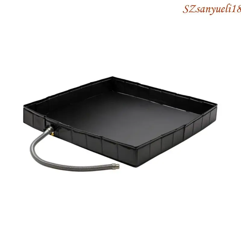 

94PC Foldable Shower Base Portable Shower Pan with Drain Pipe Foldable Shower Basin Shower Tent Awning Base Replacement