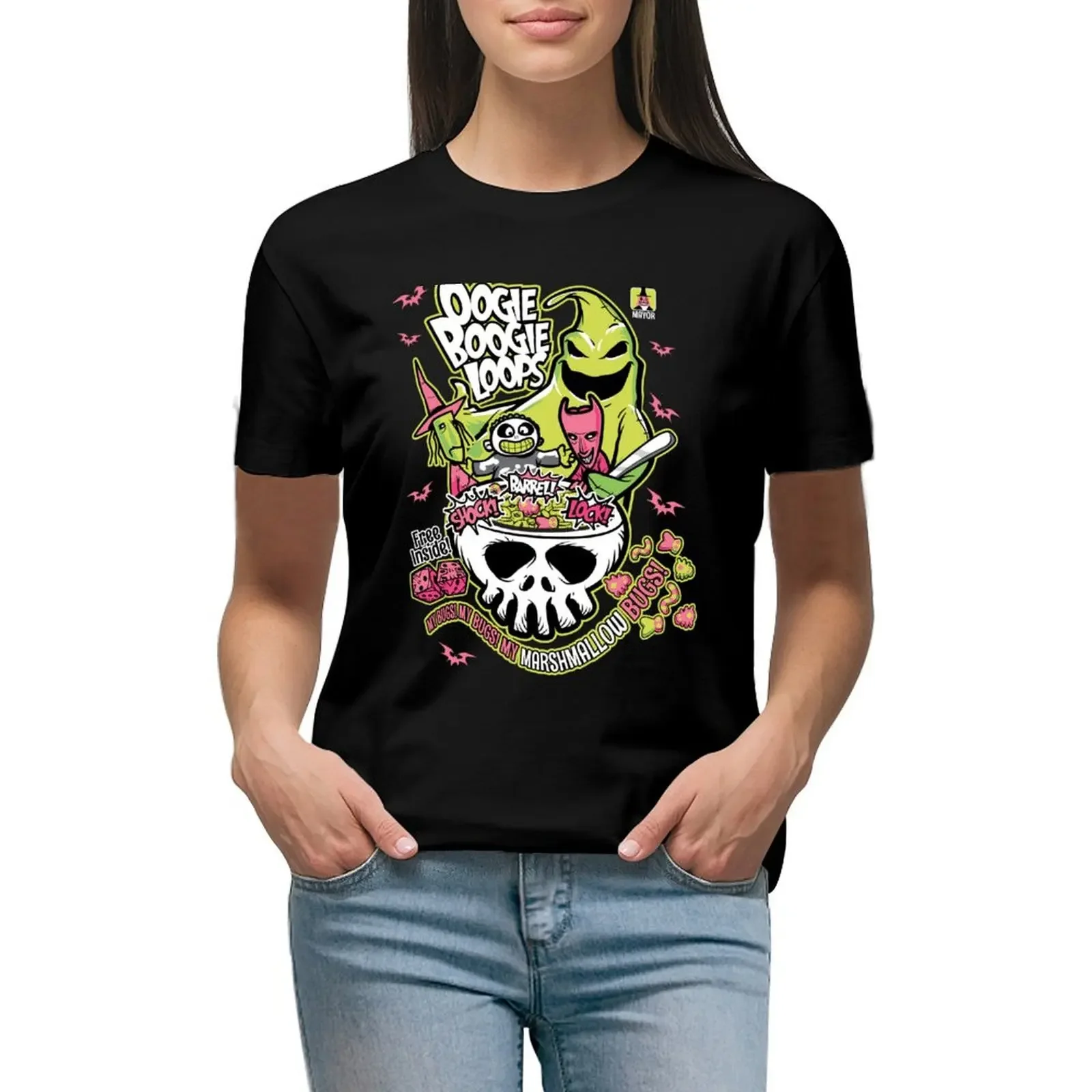 

Oogie Boogie Loops T-Shirt aesthetic clothes summer clothes plus sizes Womens graphic t shirts