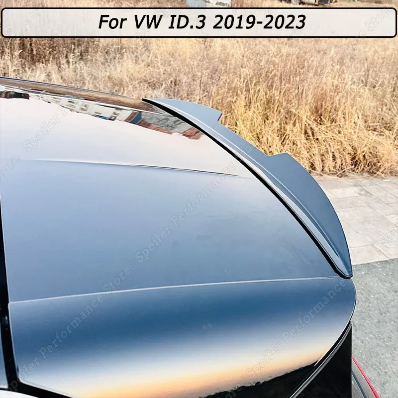 

Gloss Black/Carbon Look Car Rear Roof Spoiler Wings Body Kit Tuning For VW ID.3 2019-2021 2022 2023 ABS Modification Accessories