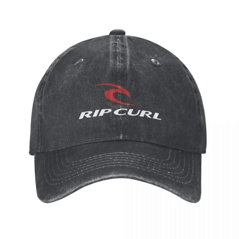 

Rip Curl Logo Baseball Caps Fashion Washed Denim Hats Outdoor Adjustable Casquette Streetwear Baseball Cowboy Hat for Men Women