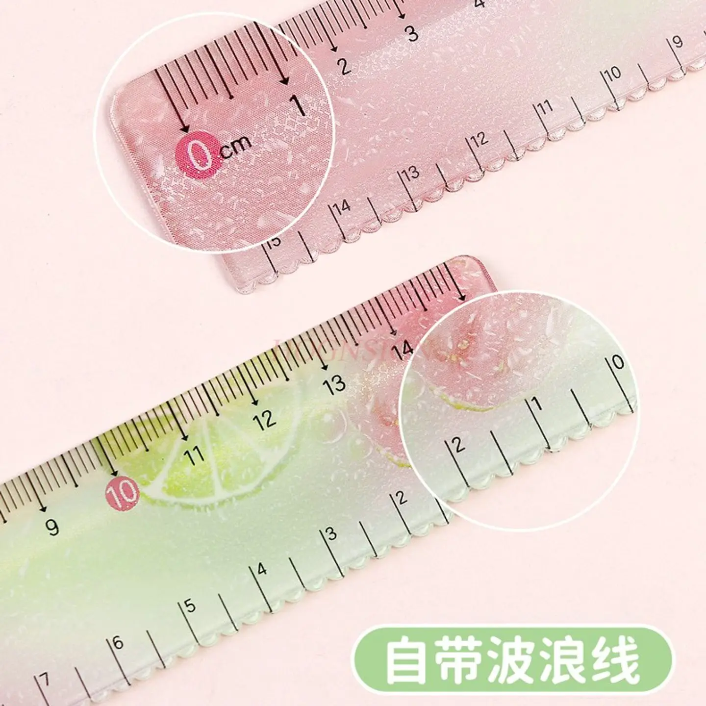 

1 шт., прямая линейка, измерительная линейка для свежего студенческого экзамена с волнистыми линиями