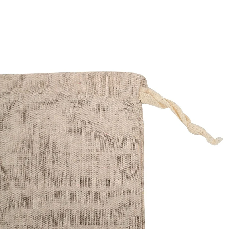 Bolsas de pan para pan casero, bolsa de lino Natural reutilizable, almacenamiento de productos reutilizables, duradero, 2 paquetes