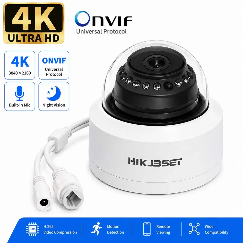Home Surveillance Camera 4MP 5MP 4K PoE Security IP Camera Indoor Ceiling Humanoid Detection Audio HD Night Nision for NVR Cam