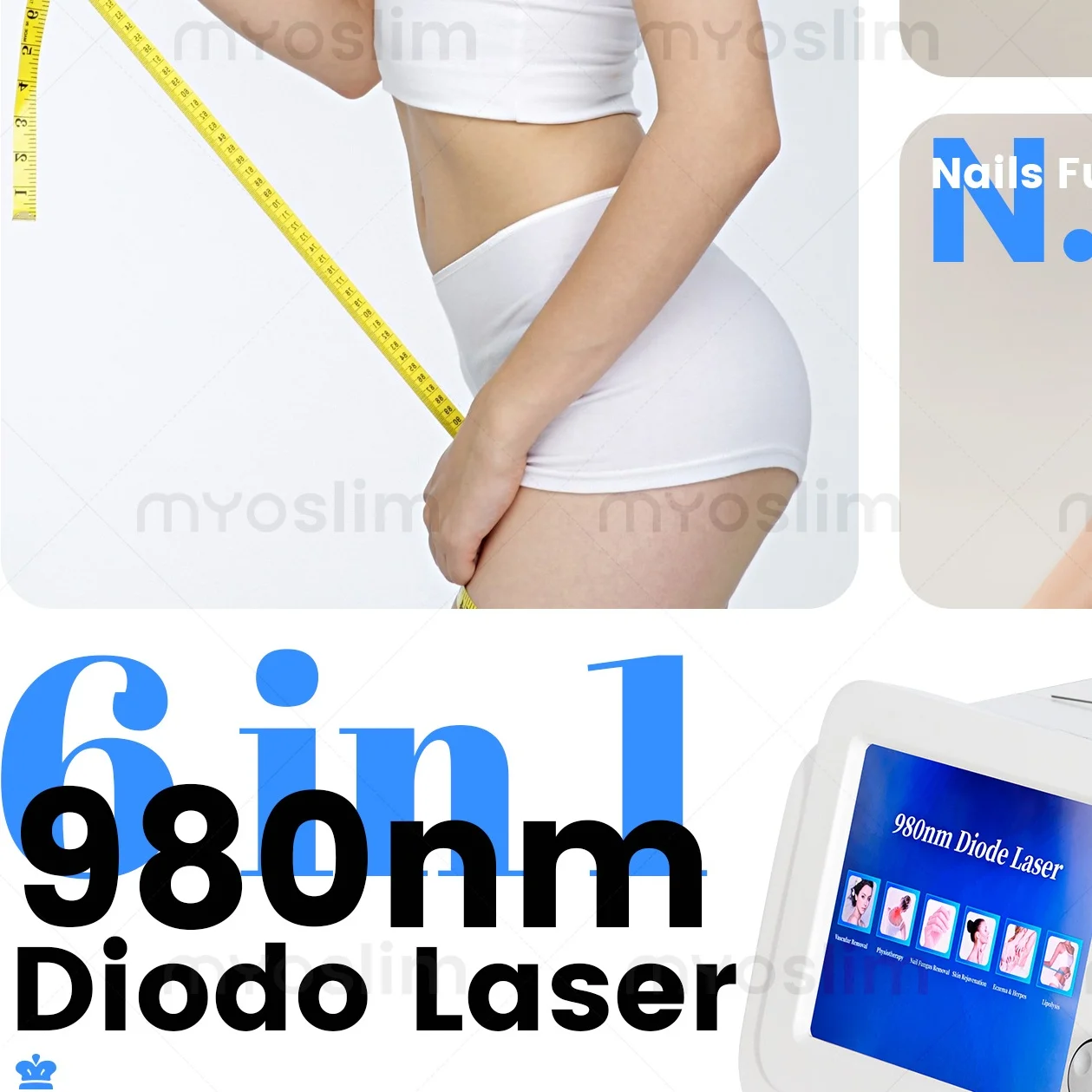 

Многофункциональный лазерный аппарат 6-в-1 с диодом 980 нм для косметологии и физиотерапии