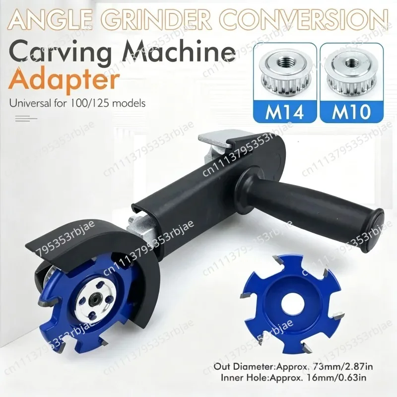 Angle Grinding Converter Engraving Machine M10 M14 Slotted Sculpture Angle Grinding Converter, Woodworking Tools