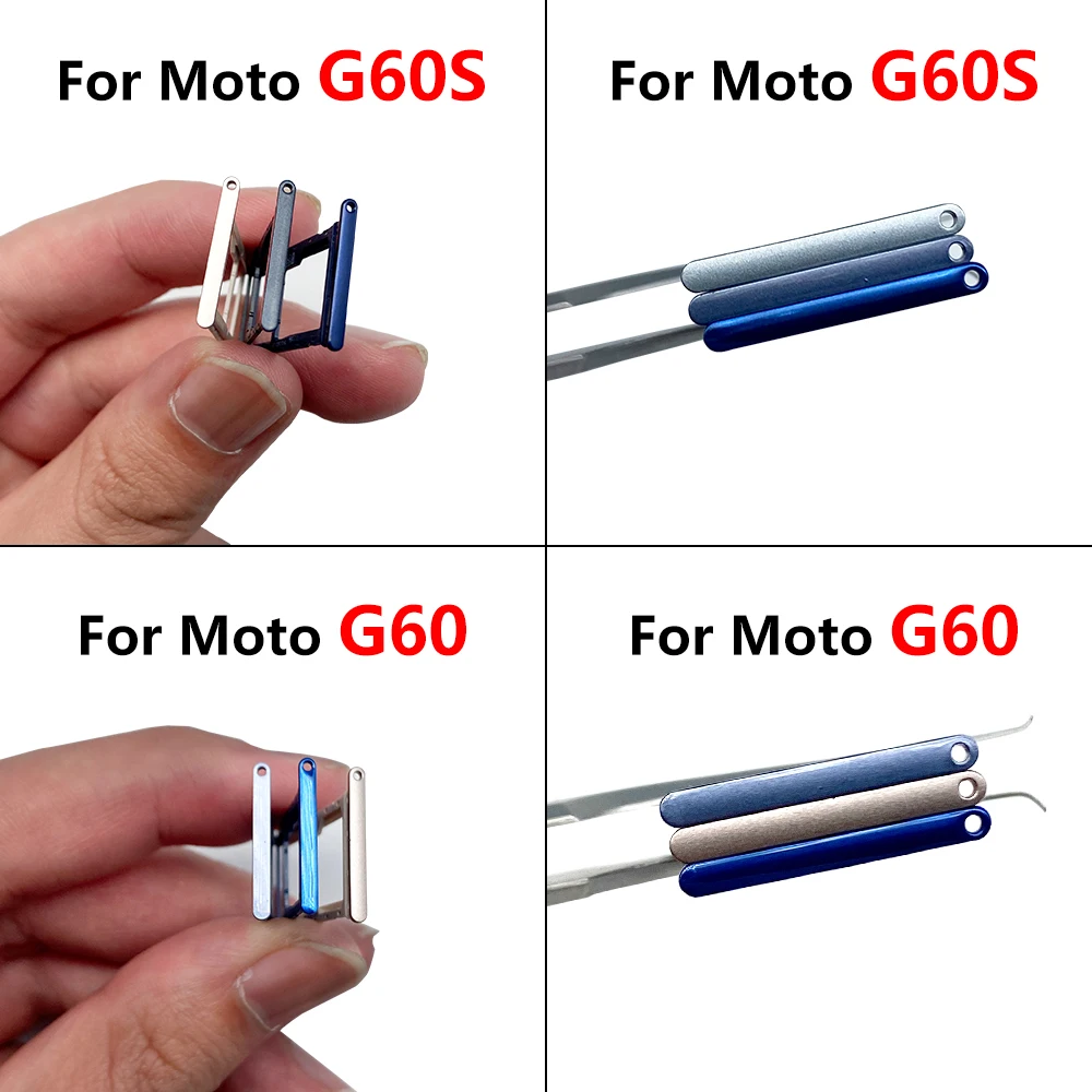 100Pcs,SIM Card Holder Tray Chip drawe Slot Holder Adapter Socket + Pin For Motorola Moto G10 G20 G30 G50 5G G60 G60S G31 G32