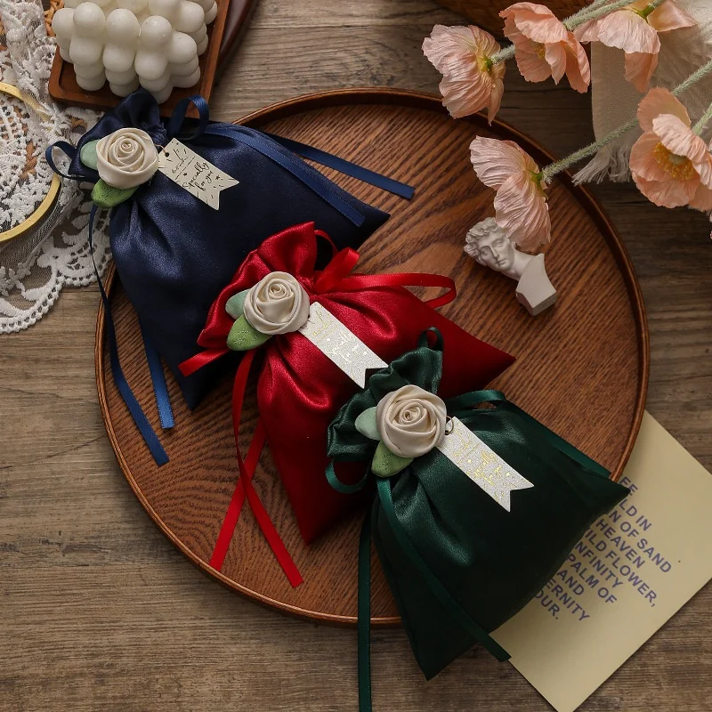 

Luxury Wedding Candy Box Candy Bag Wedding Cloth Bag Wedding Mori Candy Bag Wedding Birthday Party Gift Packaging