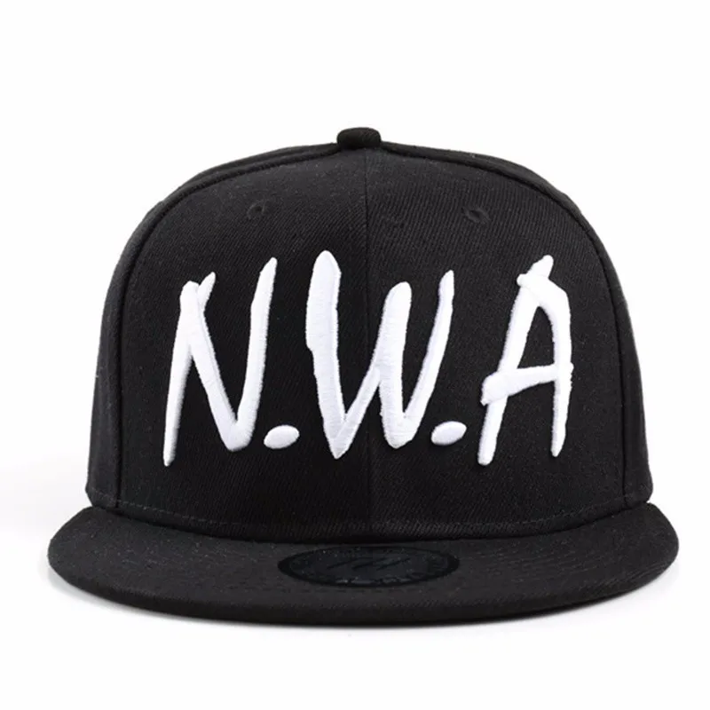 Unisex NWA Letter Embroidery Hip-hop Hats Outdoor Adjustable Casual Baseball Caps Sunscreen Hat