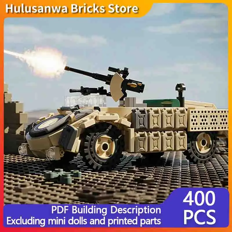 Image of AS 42 Wüsten-Truck-Modell MOC Bausteine Kriegsausrüstung Modulare Technologie Geschenke Feiertags-Bausatz Kinderspielzeug-Set