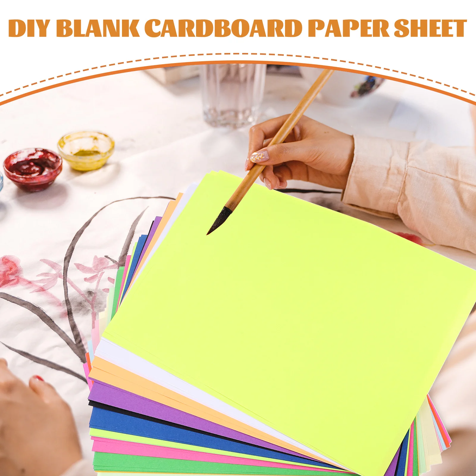 100 Sheets Color Printing Paper Cardstock Printer A4 Blank DIY Cardboard Writing Multi-use Child Multi-function