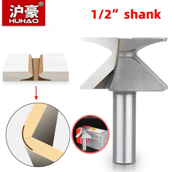 Huhao-木材ルーター用フライス、1/2インチシャンク、r18,30ルータービット、木工ツール、アーク曲げ、統合フライス
