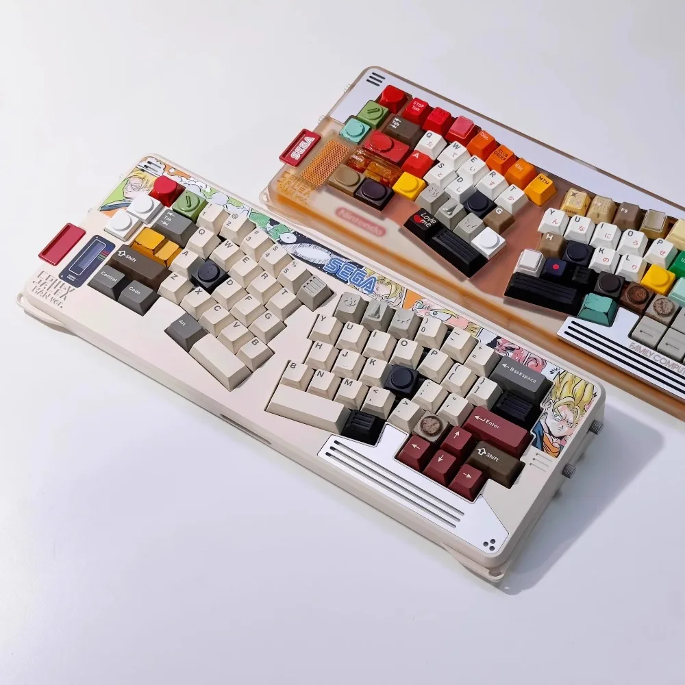 

Solid Alex Alice Keyboard Kit Custom Hot Swap Wired Bluetooth 2.4G Tri-mode Magnetic Axis Aluminum Gasket Mechanical KeyboardKit