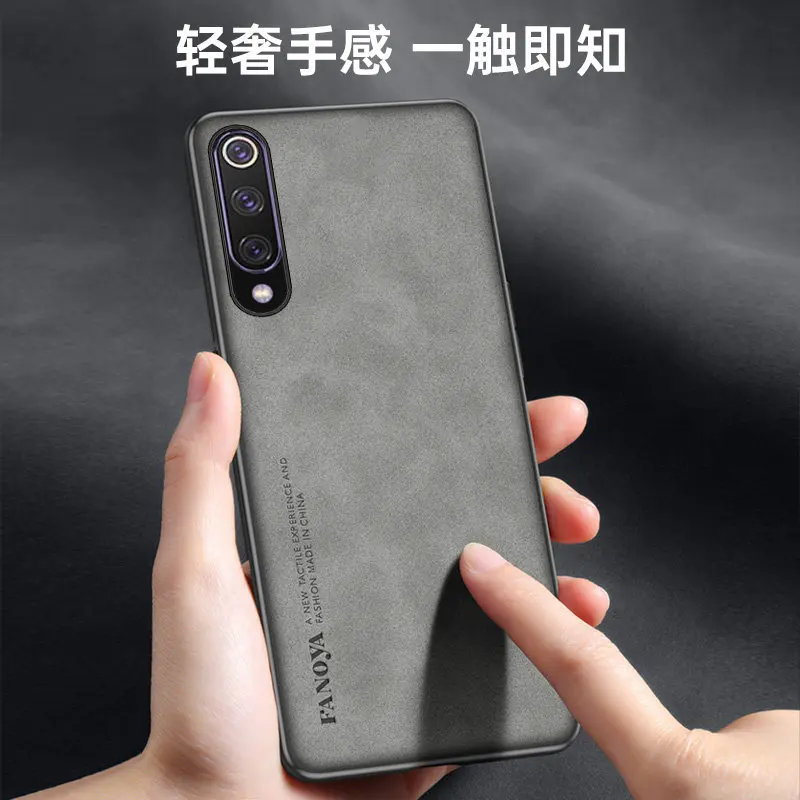 For Xiaomi Mi 9 Mi9 M1902F1G Case Shockproof PU Leather Skin Hard Back Cover Matte Case Silicone Bumper for Xiaomi 9 Xiaomi9