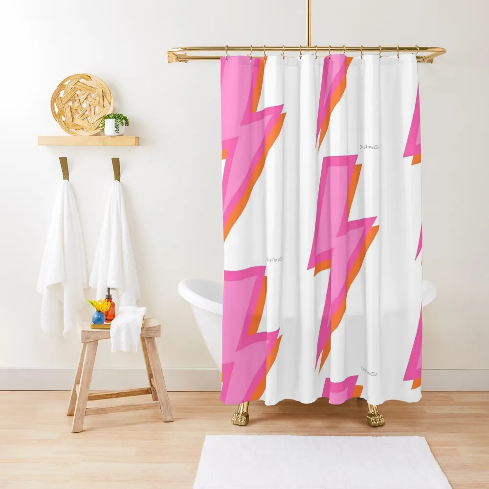 

lighting bolt Shower Curtain Anime Bathroom Anti-Mold Waterproof Shower Bathroom Shower Set Window Curtain
