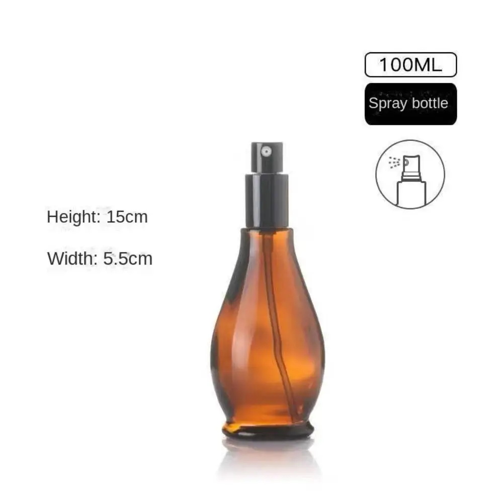 Empty Spray Bottle Amber Glass Travel Refillable Portable Refillable Shampoo Perfume Liquid Atomizer Empty Dropper Bottles Pump