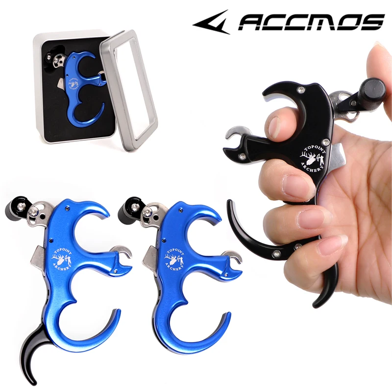 

TP420 Bow Release Grip, 3 Finger Thumb Caliper Trigger, Automatic Version, Archery Compound Bow Shooting