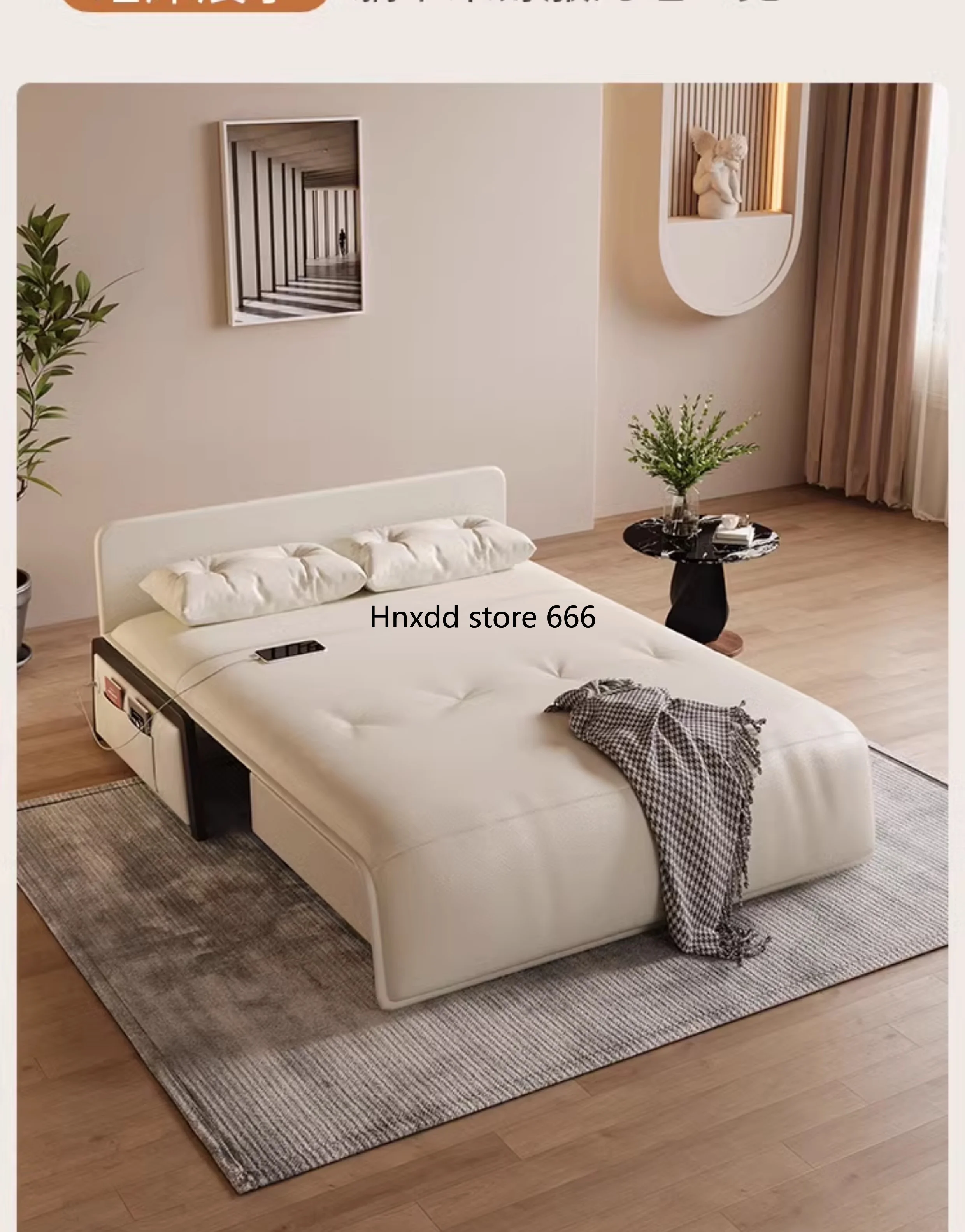 Intelligent electric sofa bed multi-function foldable dual-purpose