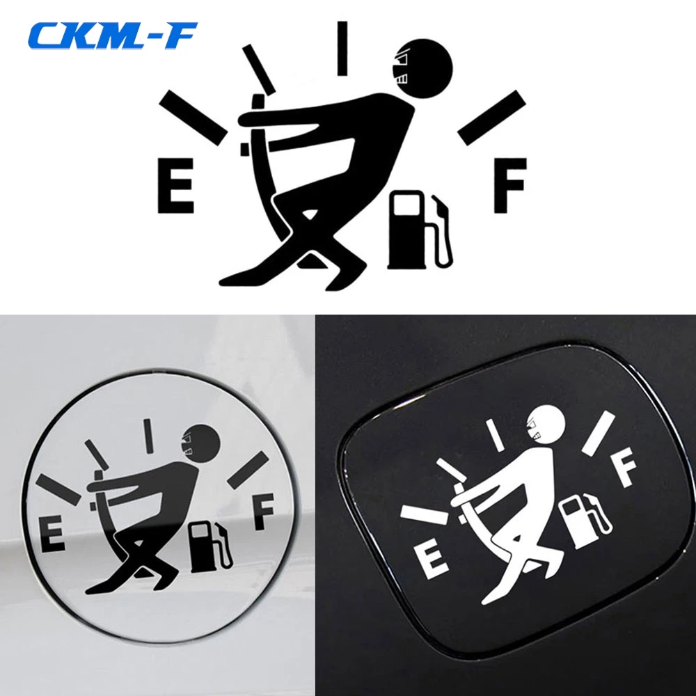 

Car Tank Cover Funny Decals Vinyl Black White Multicolor Universal Gas Consumption Fuel Gage Empty Sticker for All Cars