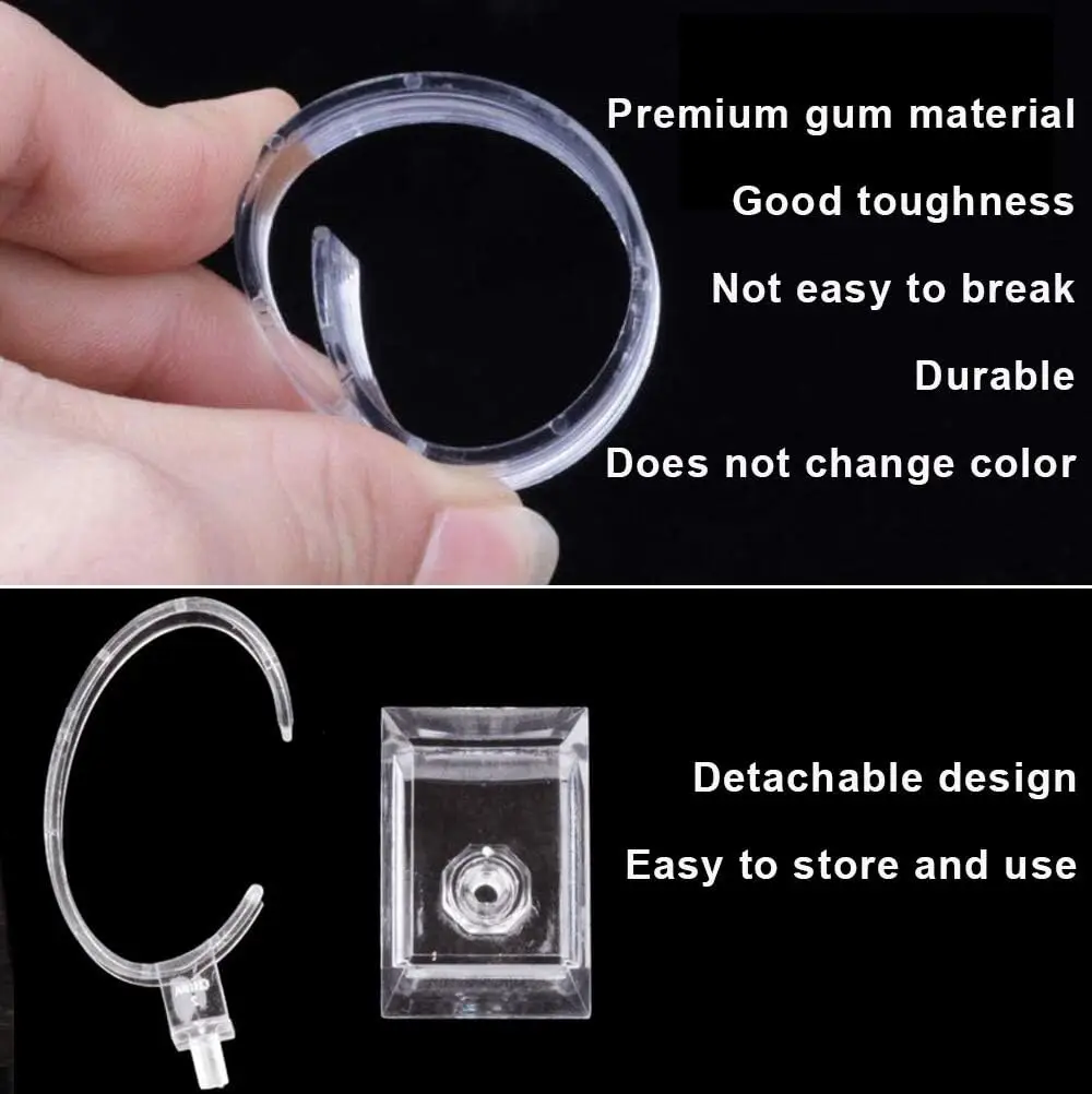 الجملة 10 قطعة حامل عرض ساعة أكريليك شفاف ، لساعة/سوار رجالي ، منظم ثابت للمنزل/المتجر مع رف C-Ring