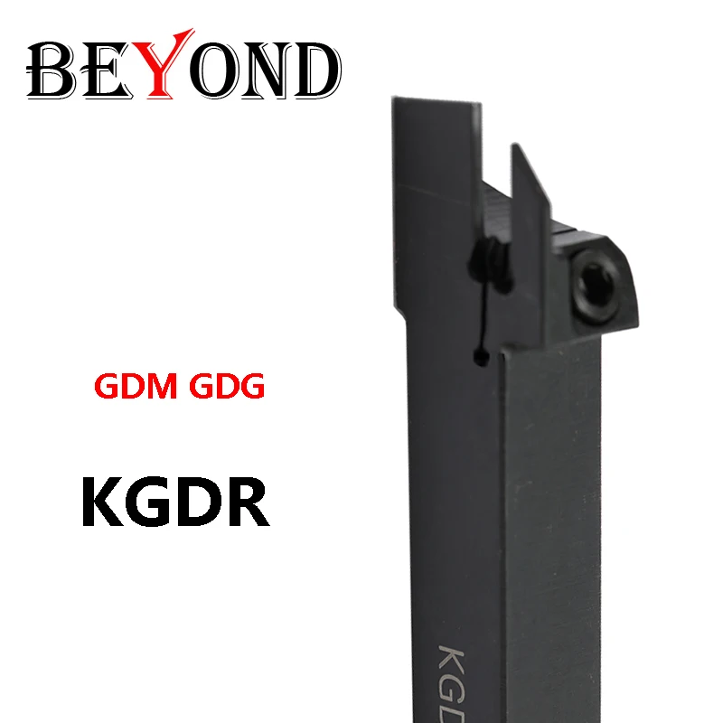 BEYOND KGDR – porte-outil de tournage, outil de rainurage, KGDL, KGDR1212, KGDR1010, 1.3, 1.5, 2mm, utiliser GDM GDG, Inserts en carbure, tige de coupe CNC