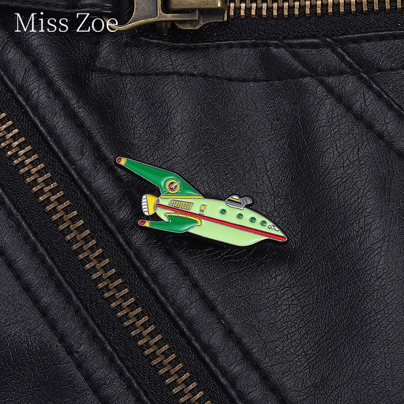 Cartoon Comedy Manga Enamel Pins Future World Adventure Aircraft Brooches Lapel Badges Clothes Fans Jewelry Gift For Kids Friend