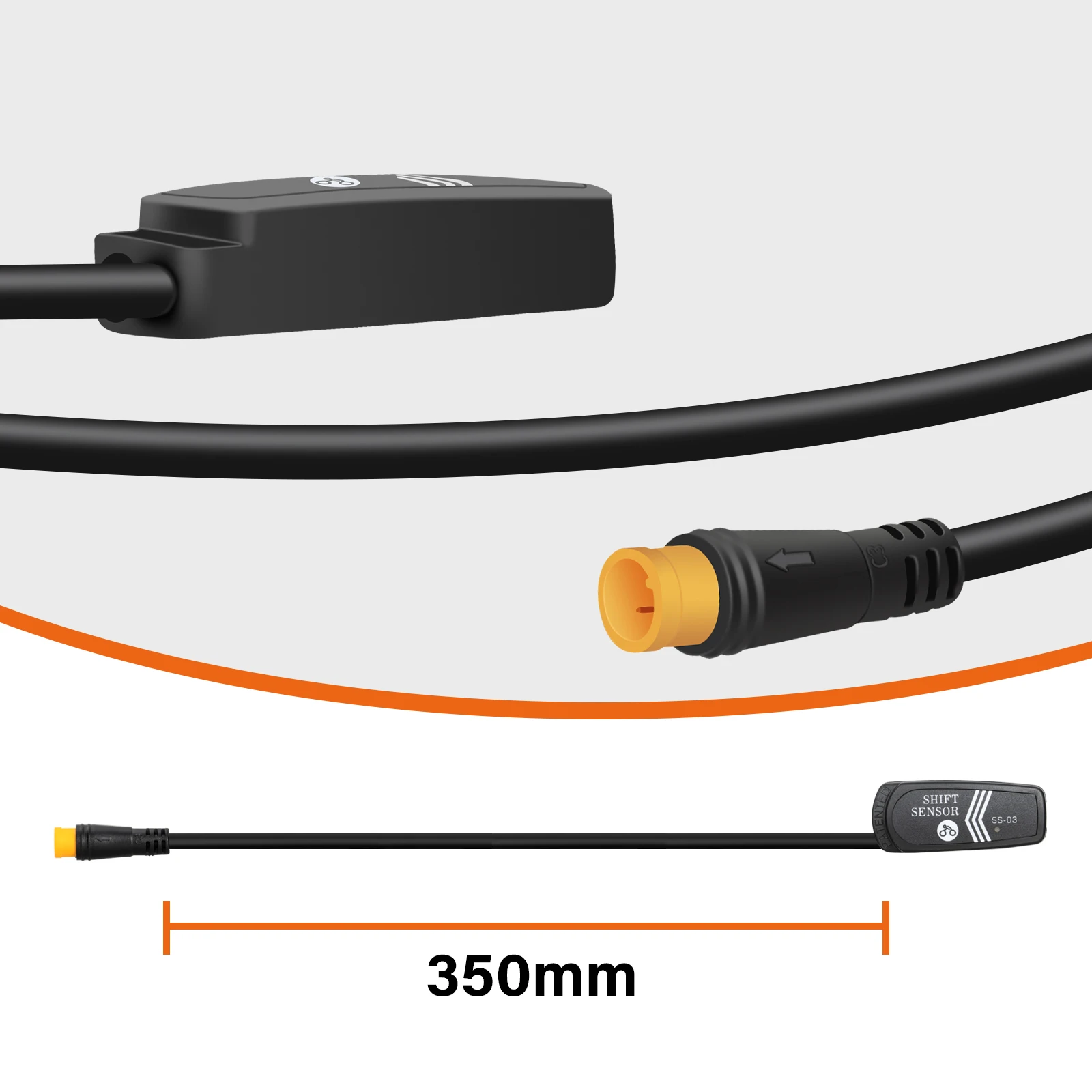 Kabel czujnika zmiany biegów z czujnikiem biegów do E-bike BAFANG Mid Drive BBS01B BBS02B BBSHD zestaw do konwersji z 3-stykowym złączem męskim