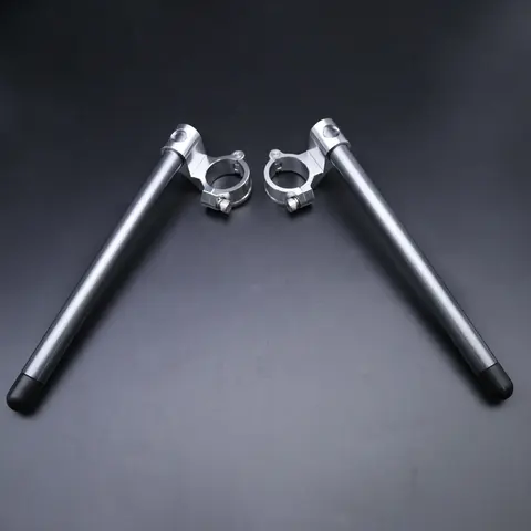 2025 오토바이 CNC 카페 레이서 핸들 바 레이싱 클립 온 포크 핸들 바, 1.5 인치 라이저 라이즈 클립 온, 37 41 45 48 50mm