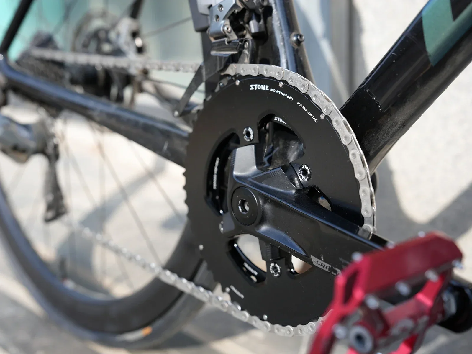 STONE 107BCD Round Bike Double Chainring 2X for Sram RIVAL ETAP