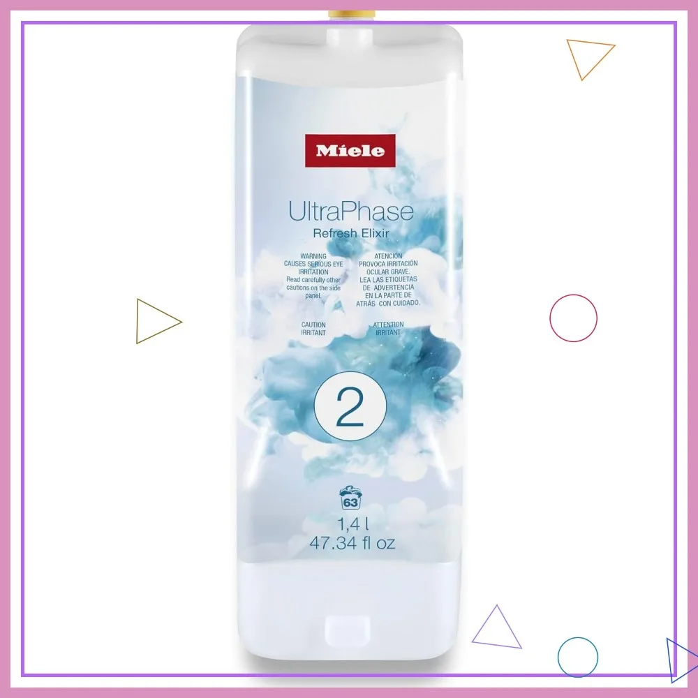 

UltraPhase 2 Refresh Elixir Washing Machine Detergent: Odor & Stain Fighter for Fresh Laundry, Busy Families