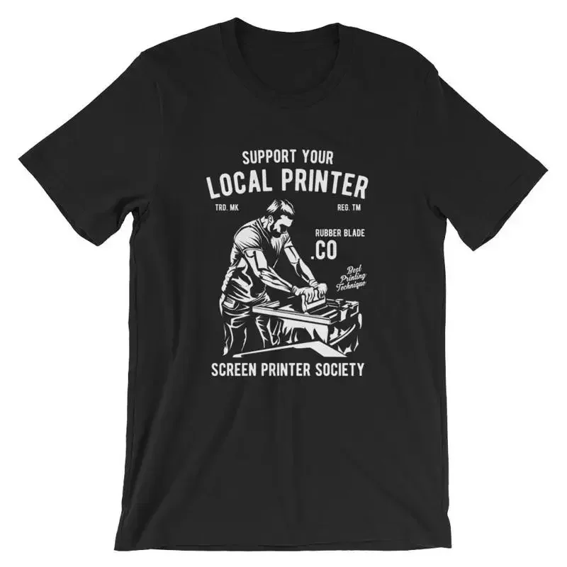 Local Printer T Shirt 100 Cotton Premium NEW