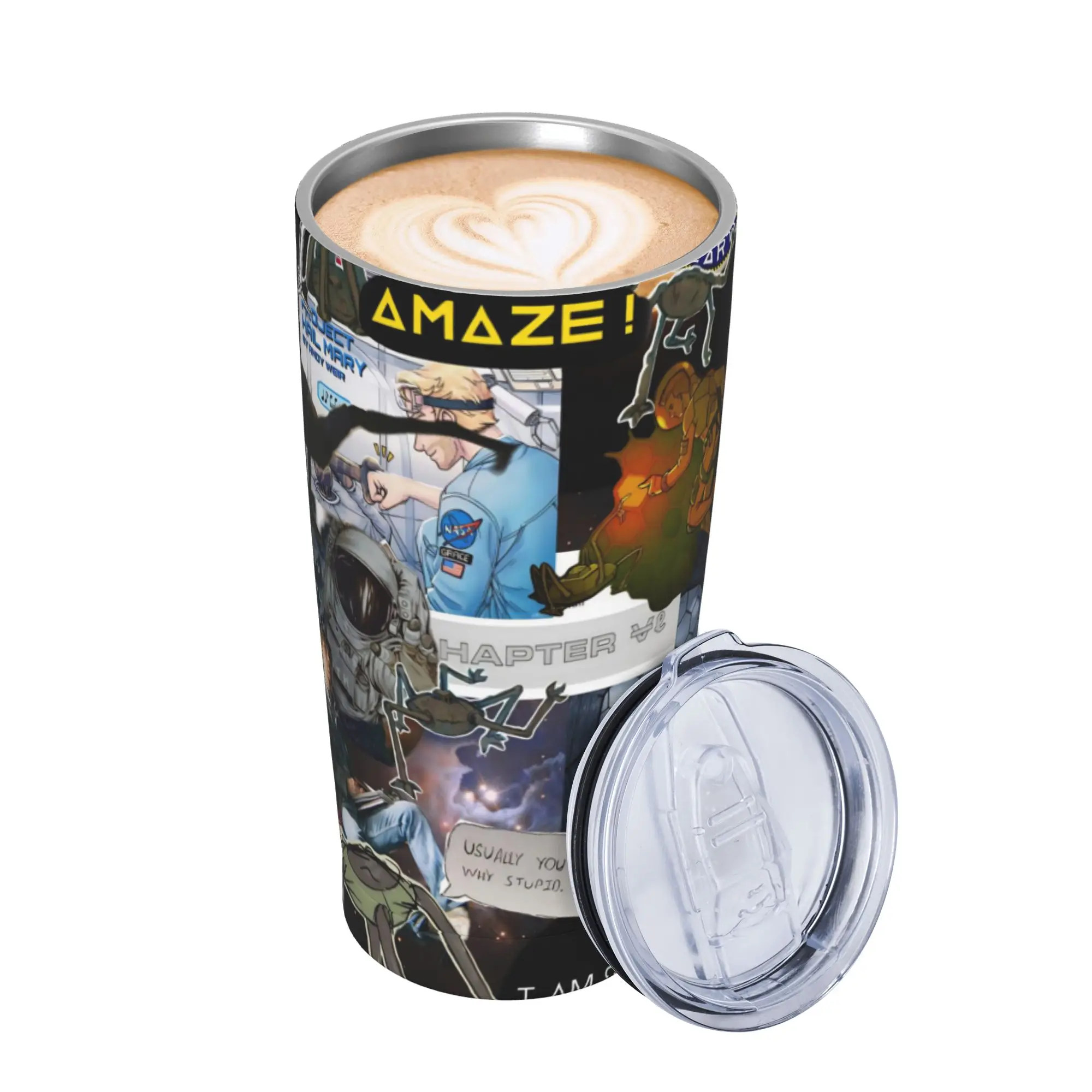 Project Hail Mary Movie 2026 Insulated Tumbler with Straws Lid  Stainless Steel Coffee Mugs Double Wall Car Bottle Cups 20oz