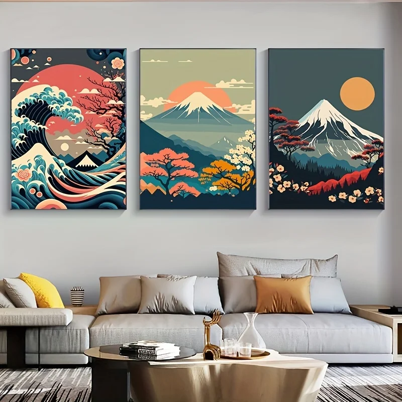 Perfekte japanische Naturlandschaft Wandkunst Leinwand Malerei moderne Wandkunst Drucke und Poster für Wohnzimmer Cuadros Dekor
