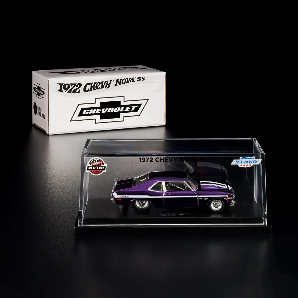 

Hot Wheels Cars RLC 1972 Chevy Nova SS 1/64 Metal Die-cast Model Collection Toy Vehicles JCP21