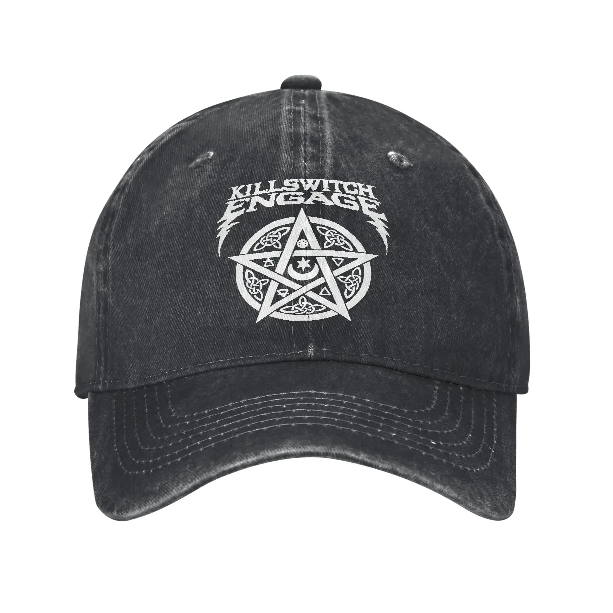 2026 Killswitch Engage Band   Sun Baseball Cap  Fitted Retro  Washed Hip Hop Hats Hot Sale Print Hiking Fishing Cap Birthday Gif