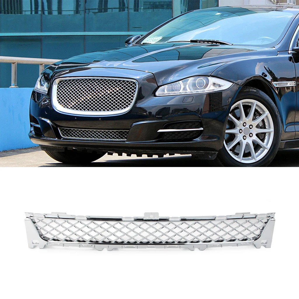 

1Pcs Car Front Lower Bumper Grille Mesh Grill For Jaguar XJ 2010 2011 2012 2013 2014 2015 Car Accessories