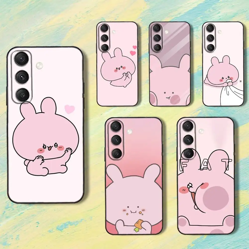 A-samimichan c-bonita capa de telefone para samsung s25, s24, s10, s22, s21, s20, s23, ultra, plus, lite, fe, capa preta de silicone macio