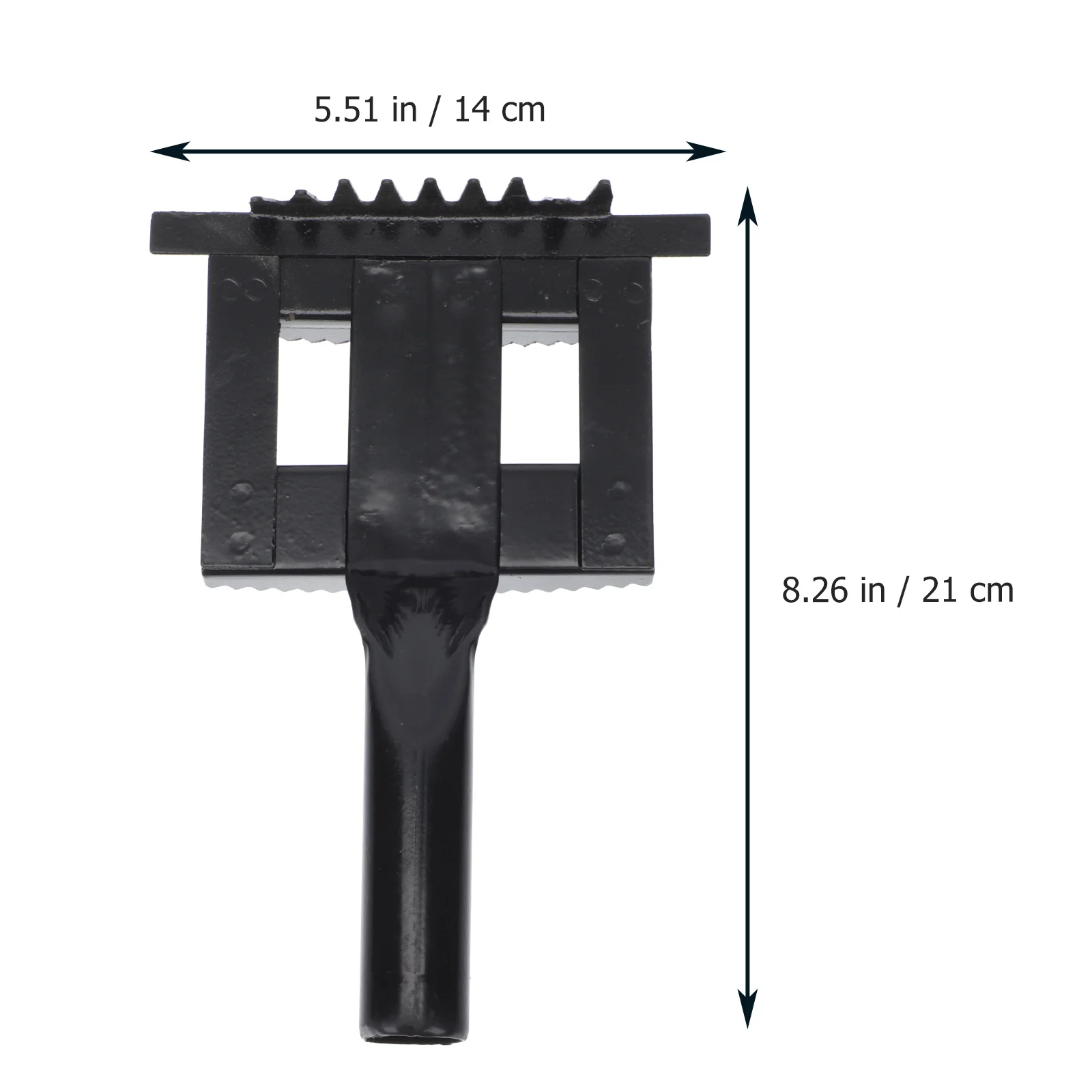 1 قطعة مكشطة الحديد المسننة فرشاة شعر الماشية حجم كبير تساقط مشط قبضة مريحة لوازم التهيأ للماشية #3