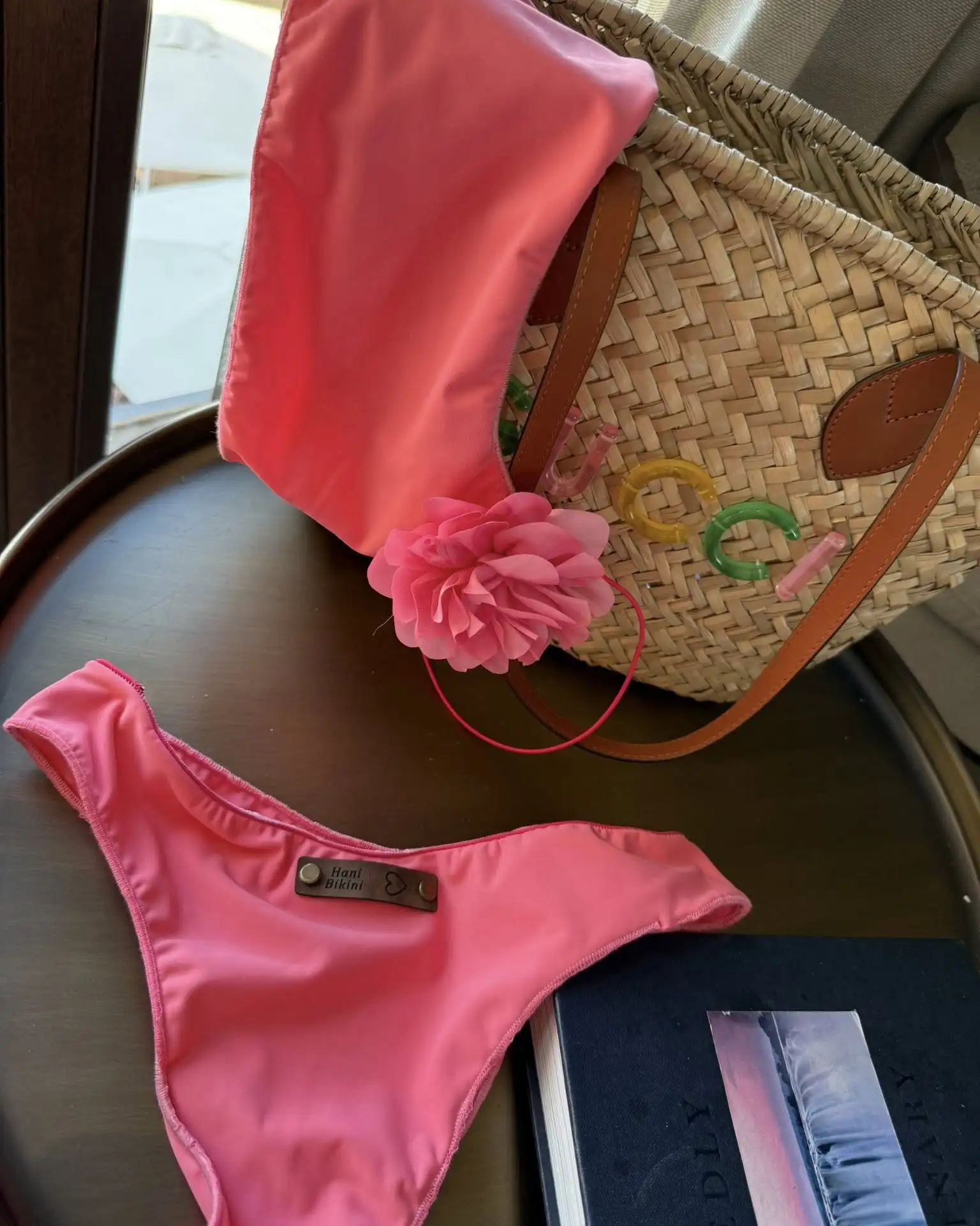 

2025 Sexy Pink Swimsuit Cut-Out Design with Braided Strap & Bow Detail Perfect for Pool Parties Summer Getaways Poolside Glamour