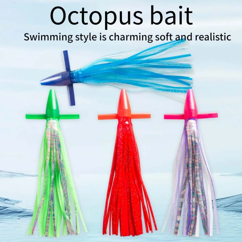 

1pcs 18cm23cm Trolling Skirt Tuna Lures Sinking Boat Biomimetic Squid Lure Bait Bird Tuna Mahi Sea Trolling Fishing Bait