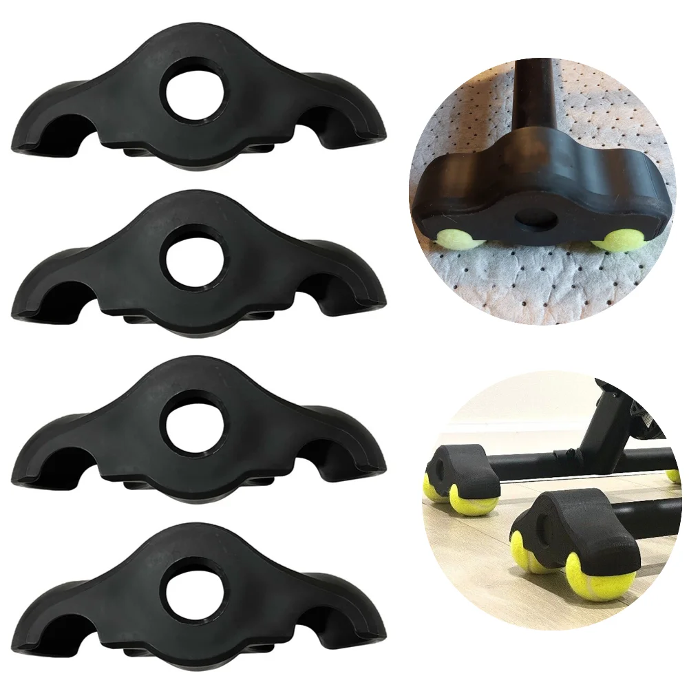 Tennis Ball Foot Pads Indoor Cycling Snap Rocker Feet Adapters Rocker Plate Feet for Smart Bike Trainer Home Workout Equipment