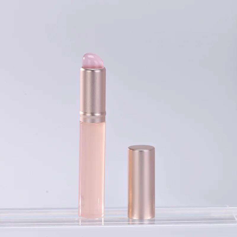 Pincel labial de silicone atualizado com capa, pincel corretivo angular, aplicação de batom, bálsamo de manchas, pincel de maquiagem labial, ferramenta cosmética