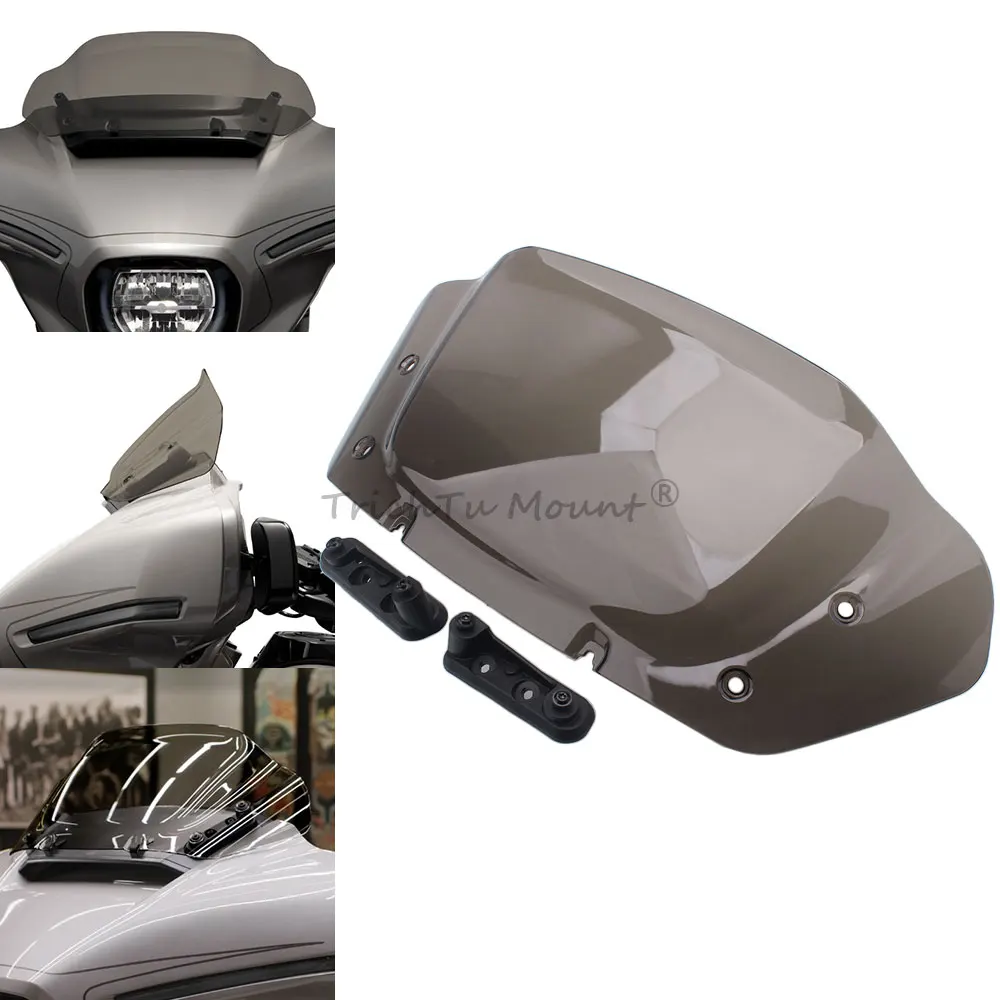 For Harley Street Glide FLHX/I CVO FLHXSE 2023 2024+ Moto Front Upper Fairing Windshield 10